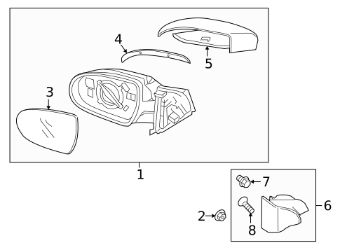 Outside Mirrors for 2019 Hyundai Elantra #0