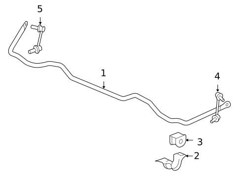 Stabilizer Bar & Components for 2009 Acura RL #0