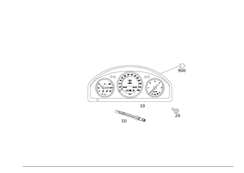 Instrument Cluster for 2008 Mercedes-Benz C300 #0