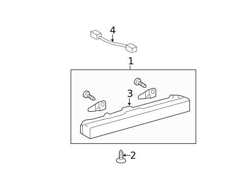 High Mounted Stop Lamp for 2009 Toyota Camry #0