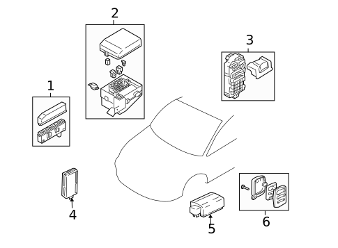 Electrical Components for 2005 Mitsubishi Outlander #0