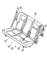 5139516AA - Interior Trim: Rear Seat Cushion Frame, Right for Chrysler: PT Cruiser Image