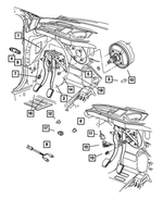4860035AA - Clutch: Brake Pedal Bracket for Mopar Image image