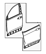 67010T90A00ZZ - Body: Door Shell for Honda Image