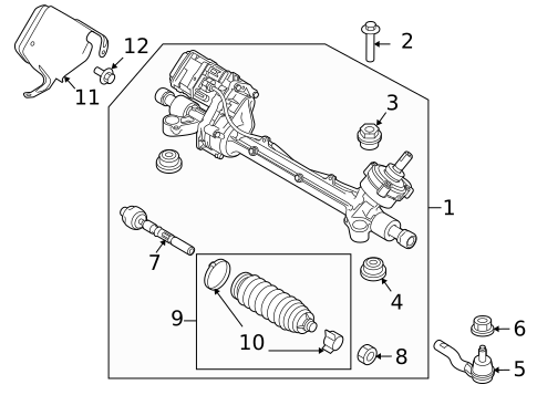 Steering Gear & Linkage for 2010 Ford Taurus #3