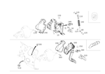 2052904100 - Pedal Assembly: Pedal System for Mercedes-Benz: C350e, C400, C43 AMG, C450 AMG, C63 AMG, C63 AMG S, E300, E350, E400, E43 AMG, E450, E53 AMG, E63 AMG S Image