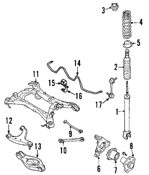 Rear Suspension for 2003 INFINITI G35 #0