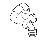 17128093404 - Cooling System: Outer Hose for BMW: X5, X6, XM Image