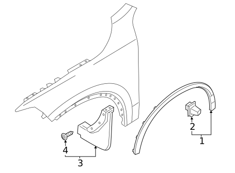 Exterior Trim - Fender for 2019 Volvo XC90 #1