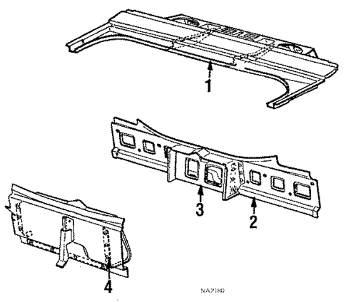 Rear Body for 1989 Chrysler Fifth Avenue #0