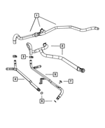 4892345AF - Air Conditioners and Heaters: Coolant Inlet Tube for Mopar Image