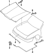 GJY152310A - : Hood for Mazda: 626, MX-6 Image
