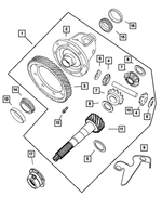5078592AB - Automatic Transaxle 4 Speed: Complete 41tes/60t Differential Assembly for Mopar Image