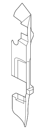 ML3Z18313A93AA - : Hinge Cover for Ford: F-150, F-250 Super Duty, F-350 Super Duty Image