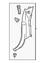 ML3Z18278D12AA - Body: Rear Pillar Trim for Ford Image