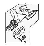 32019461 - Body: Mirror Housing for Saab: 9-3, 9-3X Image