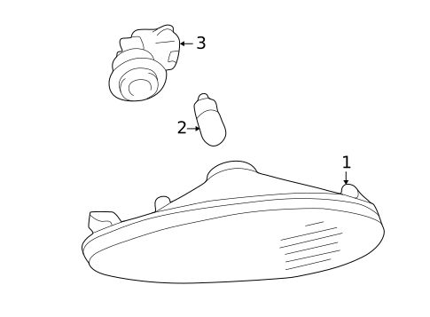 Side Marker Lamps for 2009 Lexus SC430 #0