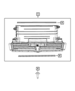 68588569AE - Exterior Ornamentation: Active Shutter Grille for Mopar Image