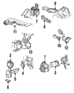 14089785 - Engine: Strut Rod Bracket for Buick: Skyhawk | Chevrolet: Beretta, Cavalier, Corsica | Oldsmobile: Firenza | Pontiac: Sunbird Image