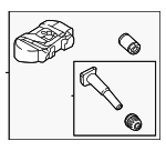 52940T6000 - : Tire Pressure Monitoring System (TPMS) Sensor for Genesis: Electrified G80, Electrified GV70, G80, GV70, GV80, GV80 Coupe Image