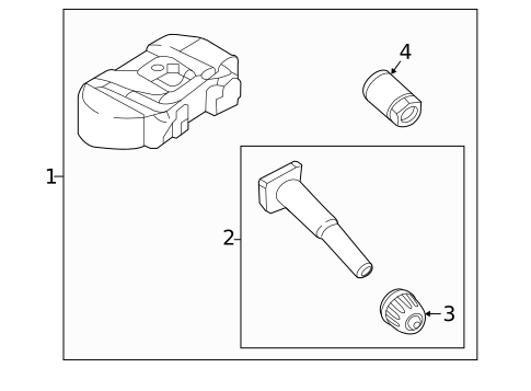 Tire Pressure Monitor Components for 2024 Genesis GV70 #0