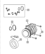 5290012AB - Air Conditioning &amp; Heater: Air Conditioning Compressor for Mopar Image