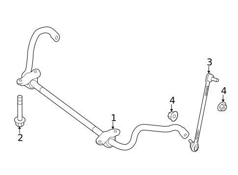 Stabilizer Bar & Components for 2014 Mercedes-Benz CLS63 AMG S #0