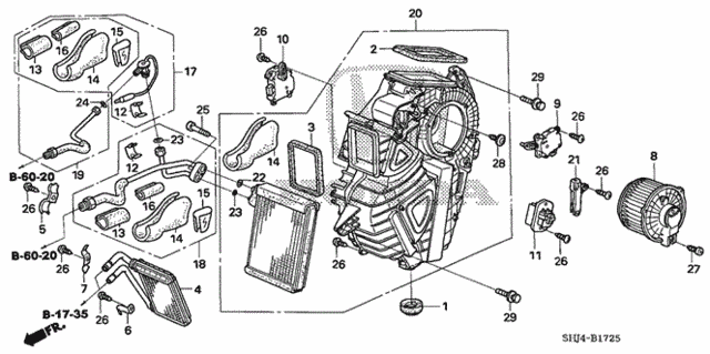 Rear Heater Unit for 2007 Honda Odyssey #0