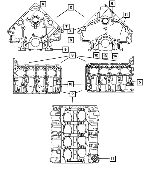 Cylinder Block for 2008 Chrysler Aspen #0