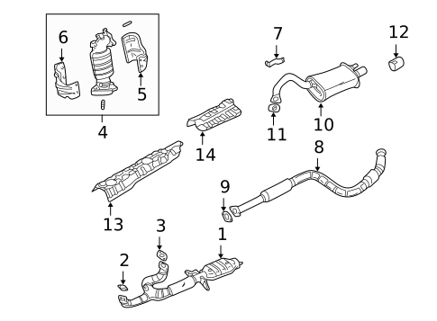 Exhaust Components for 2001 Chrysler Sebring #0