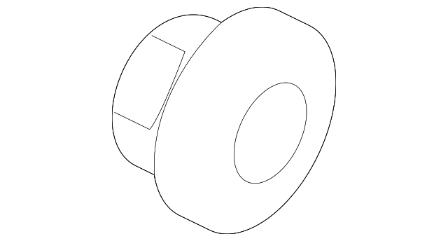 Center Seat Belt Nut - Porsche (N-989-910-01)