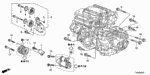 90051R97000 - Engine: BOLT, FLANGE (12X70) for Honda Image
