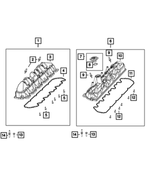 5037827AA - 8.4L Gas; Engine: Cylinder Head Cover Gasket, Right Side for Mopar Image
