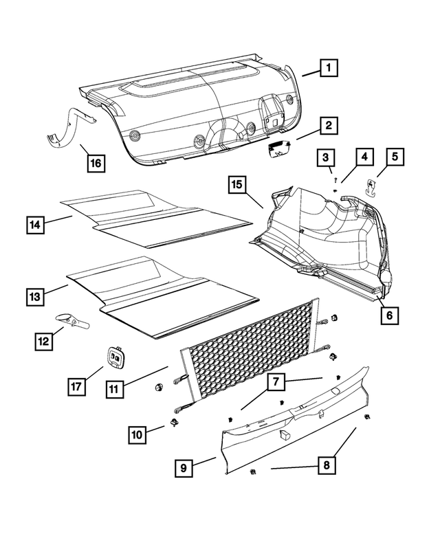 6508302AA - Interior Trim: Screw for Mopar Image