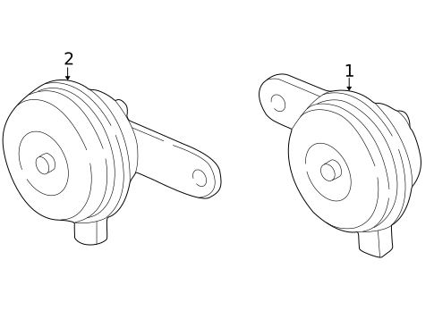 Horn for 2002 Acura RSX #0
