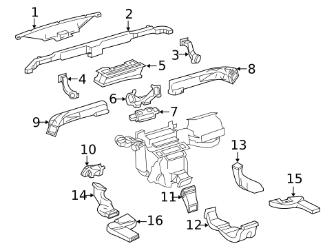 Ducts for 2003 Lexus RX300 #0