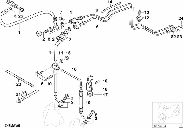 34327671719 - : Brake Hose for BMW-Motorrad Image