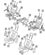 1FQ681J3AA - Interior Trim: Rear Headrest for Chrysler: Aspen | Dodge: Durango Image