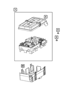 68465571AA - : Power Distribution Center Cover, Upper for Mopar Image