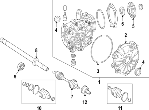 Differential for 2007 Mercedes-Benz S600 #2
