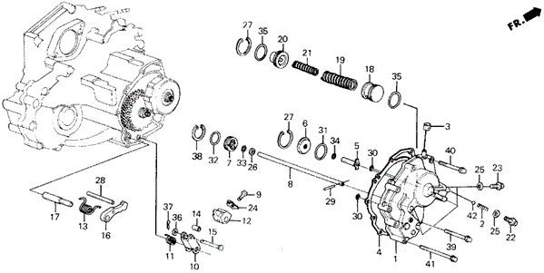 AT Right Side Cover for 1991 Honda Prelude #0