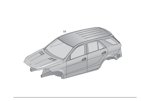 Body-in-White for 2016 Mercedes-Benz GLE550e #0