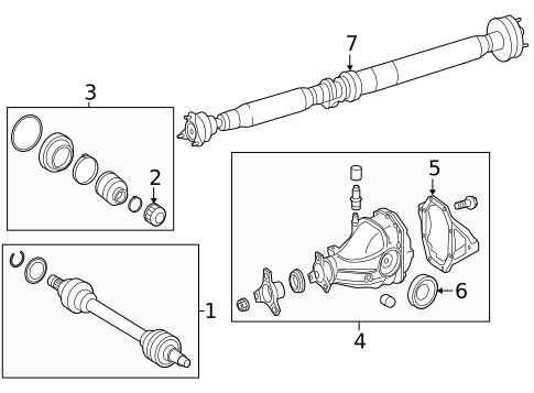 Axle & Differential for 2014 Mercedes-Benz SLK250 #1