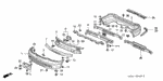 90112SX0000 - Interior/Bumper: BOLT, FLANGE (12X30) for Honda Image