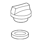 12180F4010 - Engine: Filler Cap for Scion: iM, iQ, tC, xD | Toyota: 4Runner, Avalon, C-HR, Camry, Corolla, Corolla iM, FJ Cruiser, Highlander, Land Cruiser, Matrix, Prius, Prius C, Prius Plug-In, Prius Prime, Prius V, RAV4, Sequoia, Sienna, Tacoma, Tundra, Venza Image