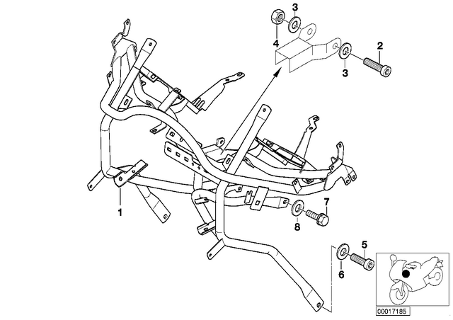 46637676588 - : Fairing Bracket           for BMW-Motorrad Image