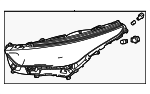 811500E750 - : Headlamp Assembly - DRIVERS SIDE for Toyota: Highlander Image