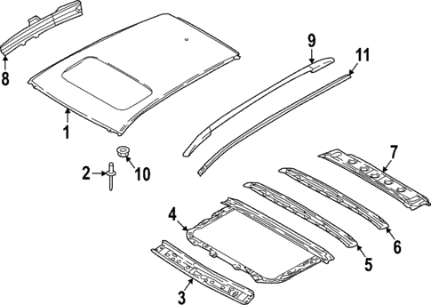 Exterior Trim - Roof for 2025 INFINITI QX55 #0