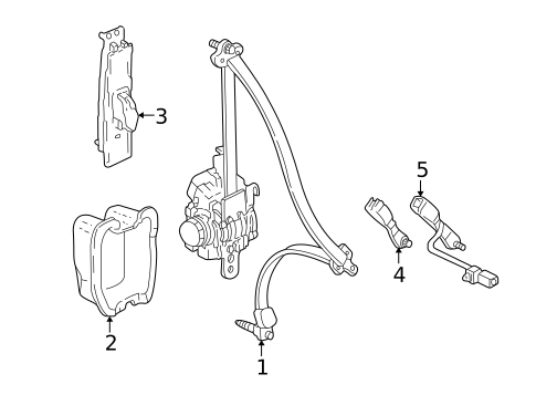 Front Seat Belts for 2006 Acura MDX #0