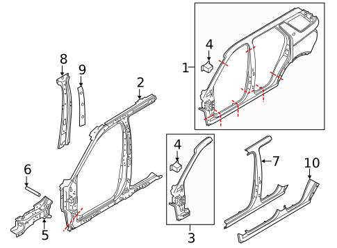 Center Pillar & Rocker for 2022 Land Rover Discovery Sport #0